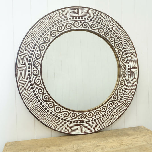 Round Durian Mirror 80cm