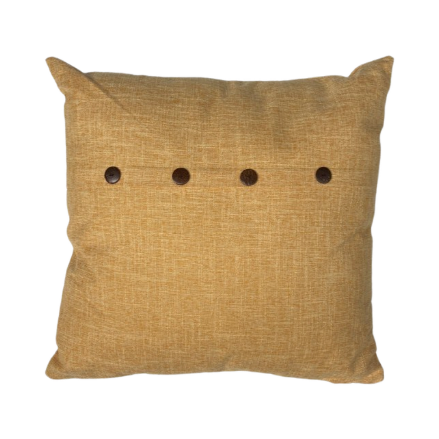 Yellow Button Cushion Large