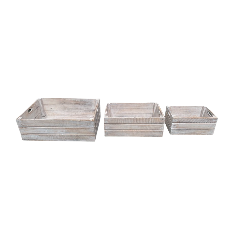 Whitewash Box -3 Sizes