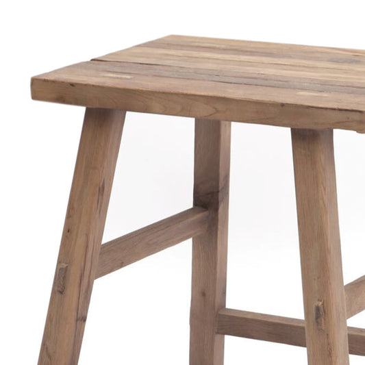 Rustic Recycled Elm Stool
