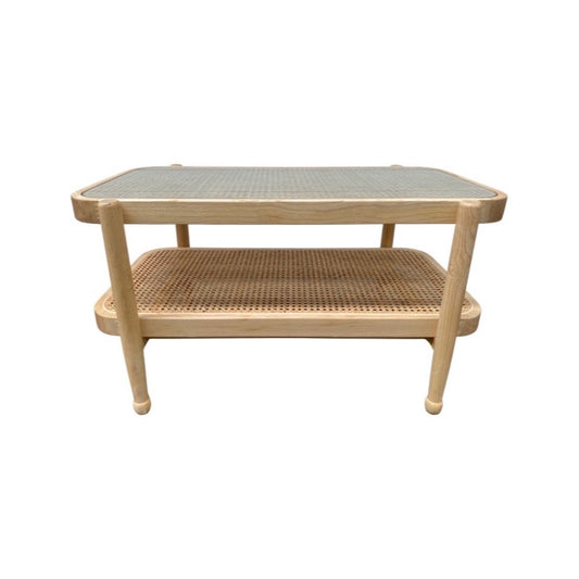 Elm Rectangle Coffee Table with Glass Top