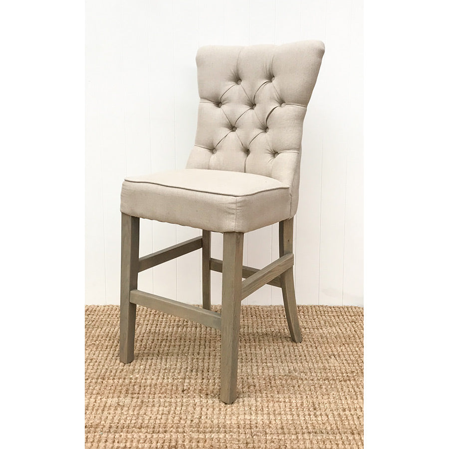 Ellie Fabric Barstool Light Beige