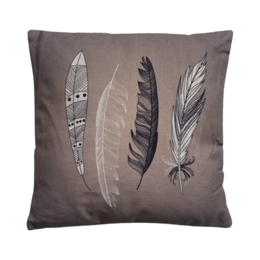 Neutral Feather Cushion