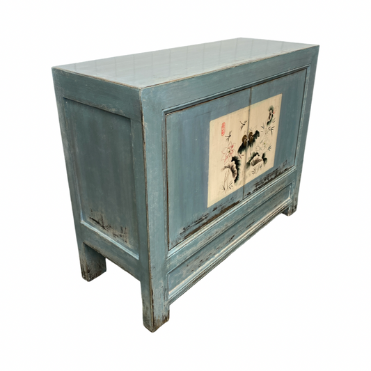 Oriental Painted Cabinet