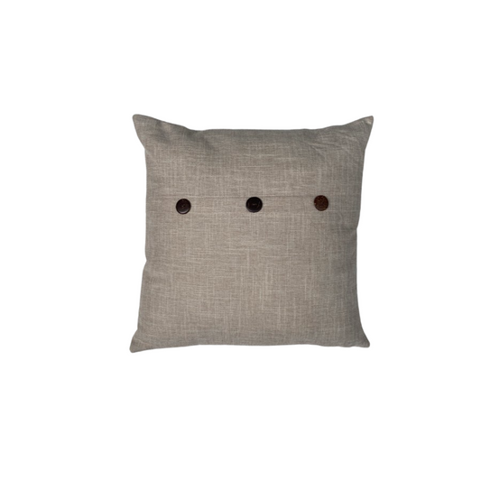 Button Cushion Beige