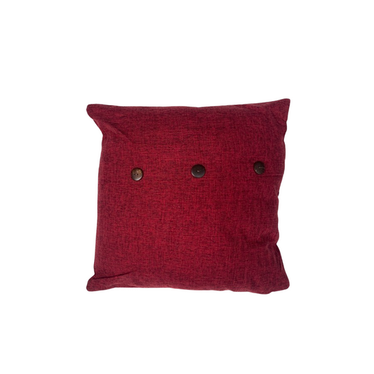 Raspberry Button Cushion