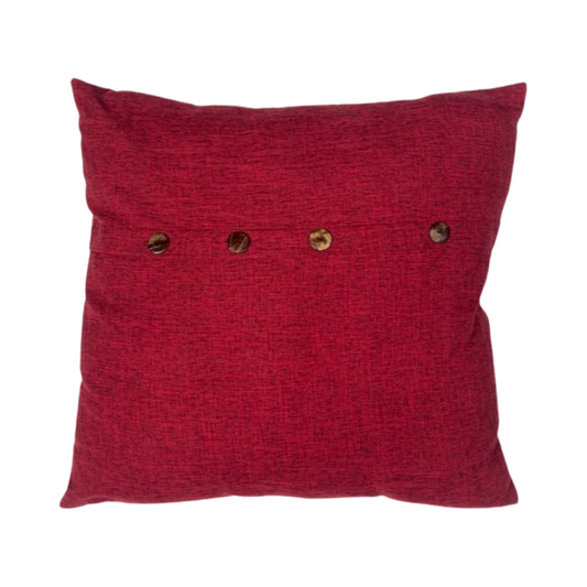 Raspberry Button Cushion Large
