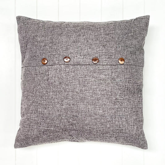 Button Charcoal Cushion