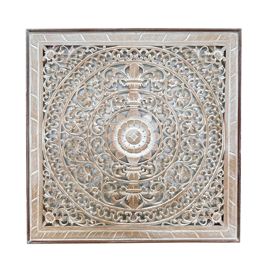 Carved Panel 120x120 Antique White