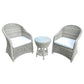 Corfu Outdoor Side Table Grey White