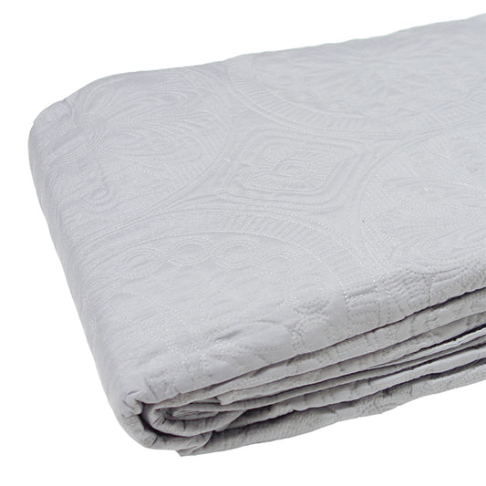 Stitched Bedspread Set Grey