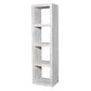 4 Bay Bookcase White